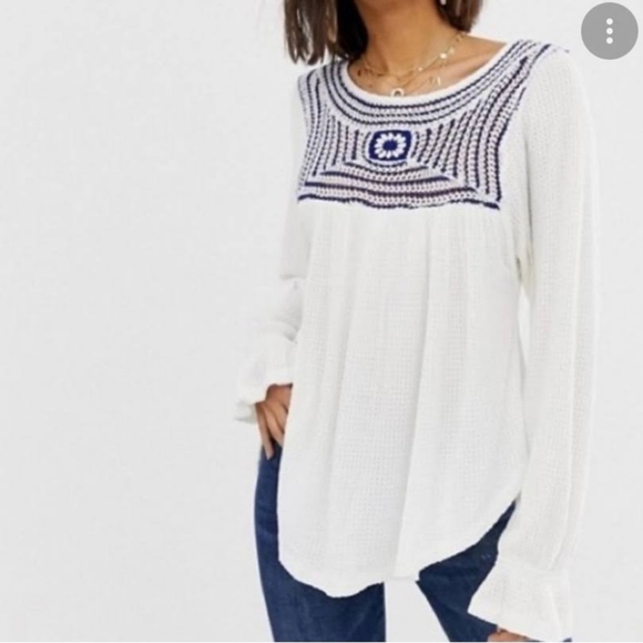Free People Tops - Free people Soul Mate Thermal Crochet  Top